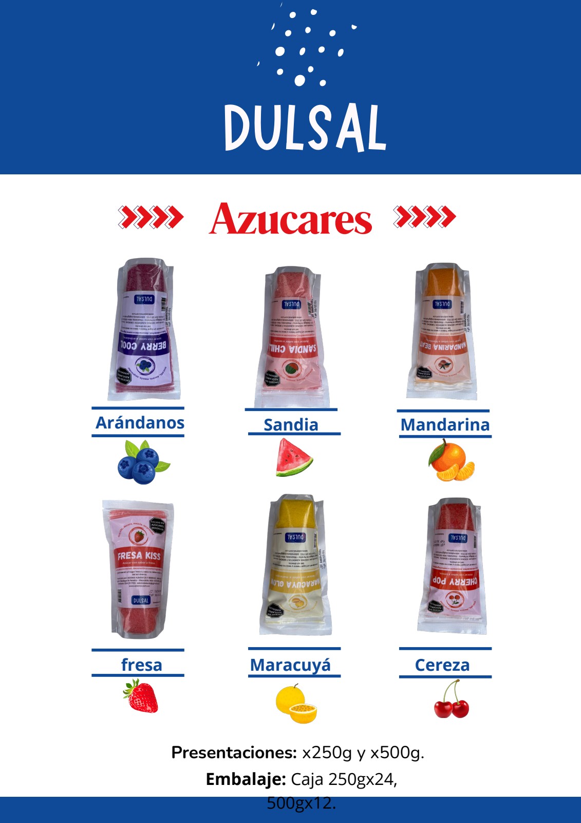 Azúcares Saborizadas – Dulsal
